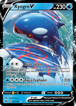 Kyogre V #37 Crown Zenith