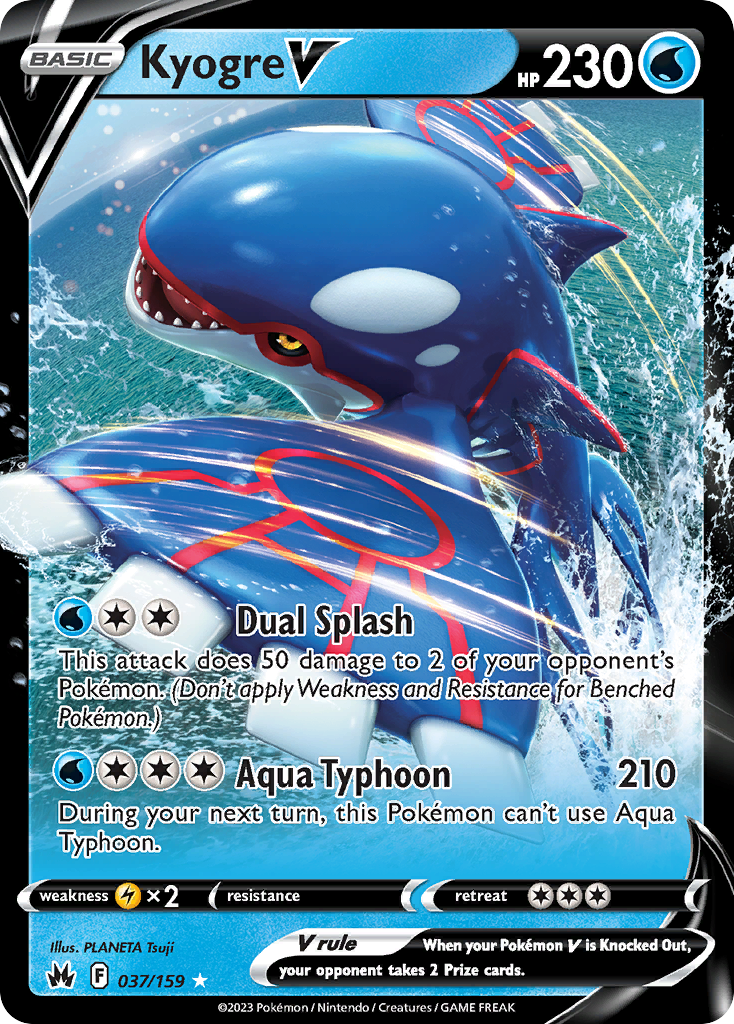 Kyogre V #37 Crown Zenith