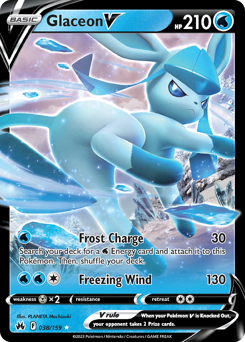 Glaceon V #38 Crown Zenith