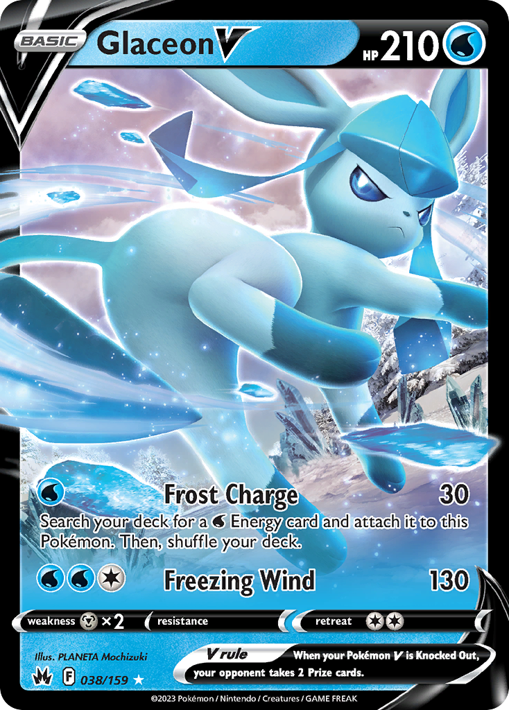 Glaceon V #38 Crown Zenith