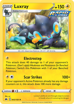 Luxray #43 Crown Zenith