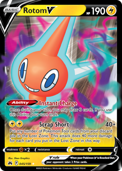 Rotom V #45 Crown Zenith