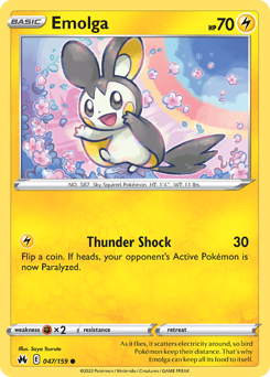 Emolga #47 Crown Zenith