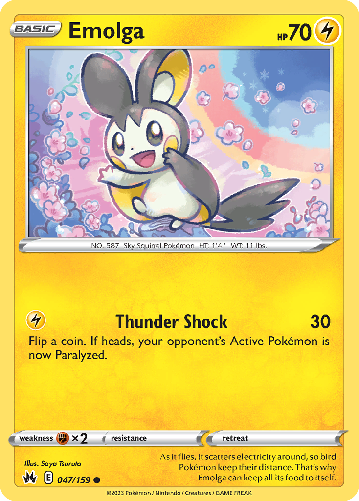 Emolga #47 Crown Zenith
