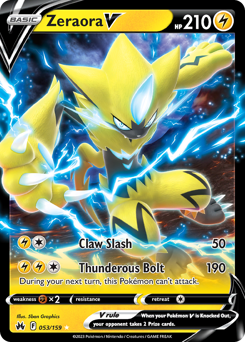 Zeraora V #53 Crown Zenith