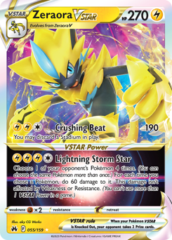 Zeraora VSTAR #55 Crown Zenith