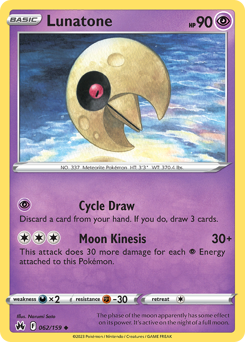 Lunatone #62 Crown Zenith