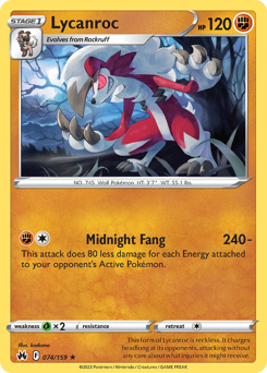 Lycanroc #74 Crown Zenith