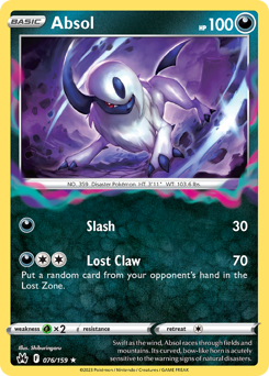 Absol #76 Crown Zenith