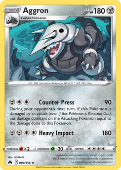 Aggron #89 Crown Zenith