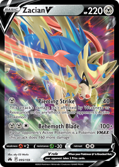 Zacian V #95 Crown Zenith