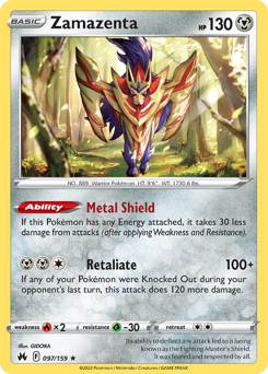 Zamazenta #97 Crown Zenith