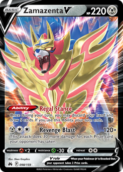 Zamazenta V #98 Crown Zenith