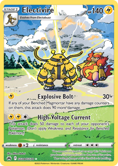 Electivire #GG08 Crown Zenith Galarian Gallery