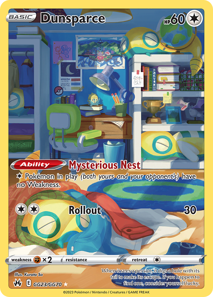 Dunsparce #GG23 Crown Zenith Galarian Gallery