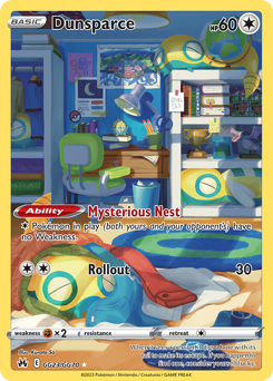 Dunsparce #GG23 Crown Zenith Galarian Gallery