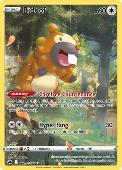 Bidoof #GG29 Crown Zenith Galarian Gallery