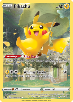 Pikachu #GG30 Crown Zenith Galarian Gallery
