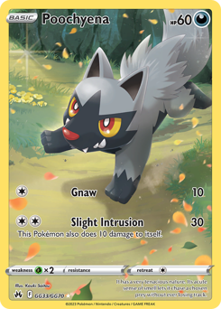 Poochyena #GG33 Crown Zenith Galarian Gallery