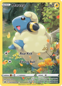 Mareep #GG34 Crown Zenith Galarian Gallery
