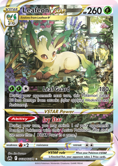 Leafeon VSTAR #GG35 Crown Zenith Galarian Gallery