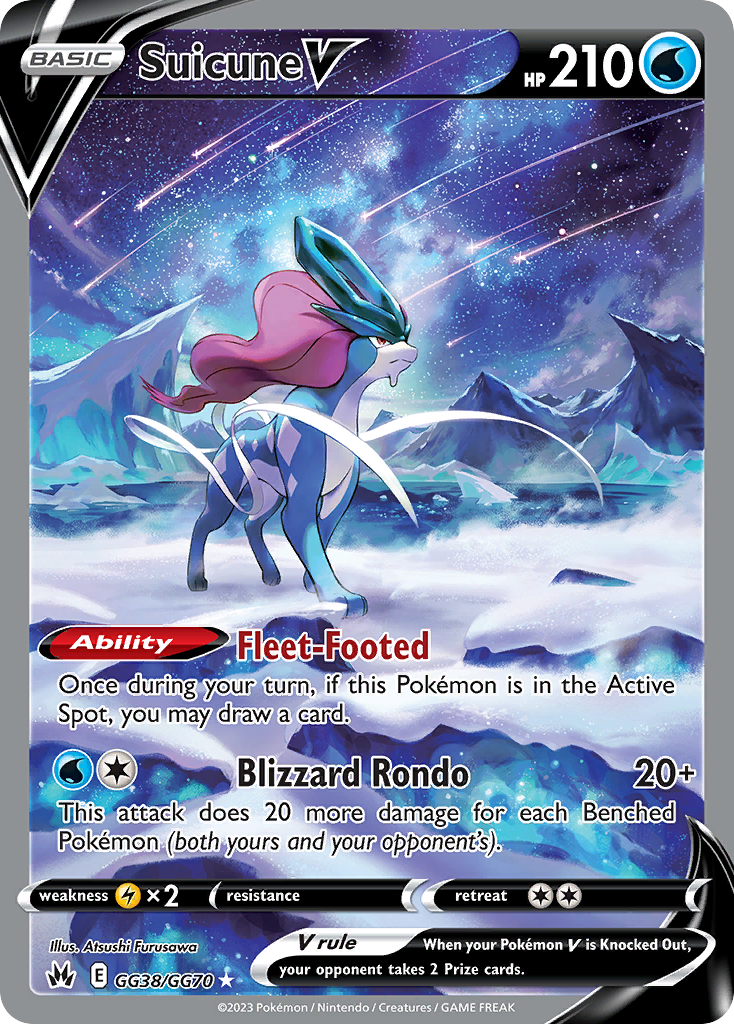 Suicune V #GG38 Crown Zenith Galarian Gallery