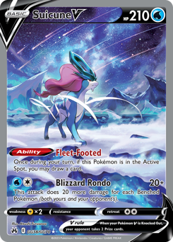 Suicune V #GG38 Crown Zenith Galarian Gallery