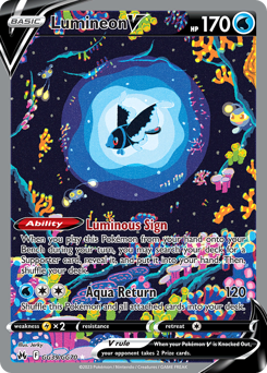 Lumineon V #GG39 Crown Zenith Galarian Gallery