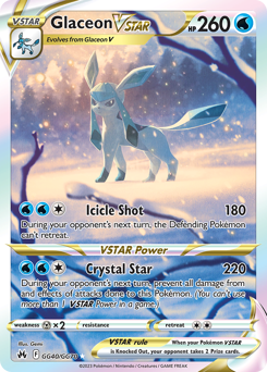 Glaceon VSTAR #GG40 Crown Zenith Galarian Gallery