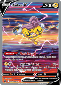 Raikou V #GG41 Crown Zenith Galarian Gallery