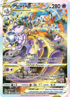 Mewtwo VSTAR — Crown Zenith Galarian Gallery chase card