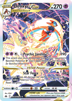 Deoxys VSTAR #GG46 Crown Zenith Galarian Gallery