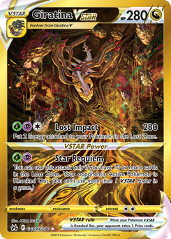Giratina VSTAR — Crown Zenith Galarian Gallery chase card