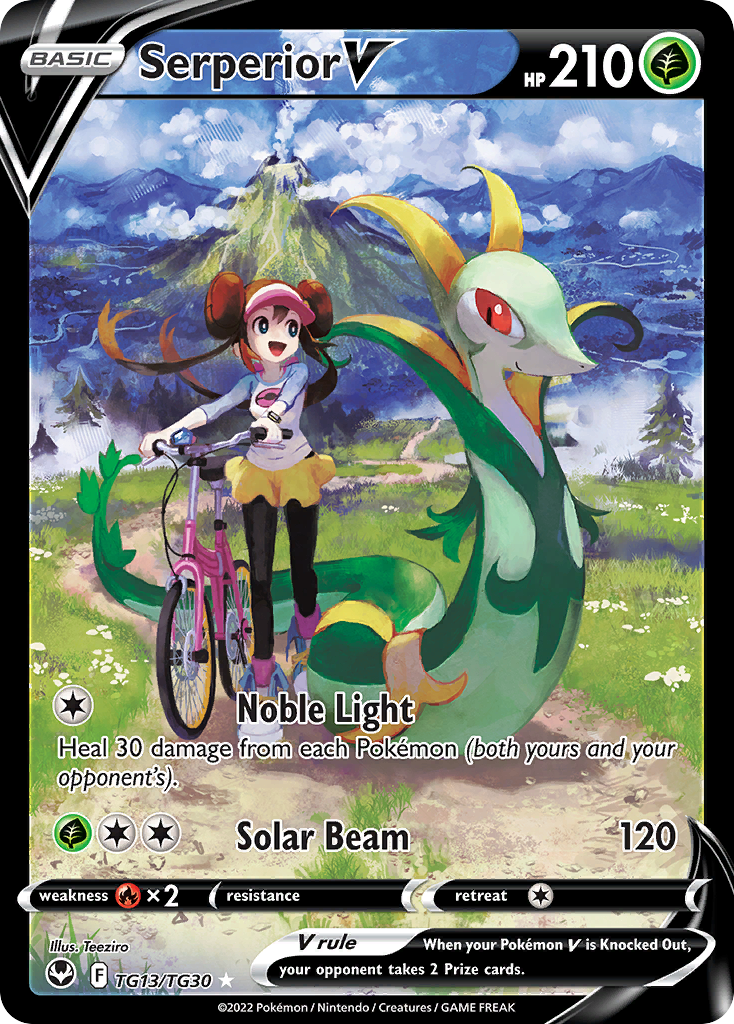 Serperior V #TG13 Silver Tempest Trainer Gallery
