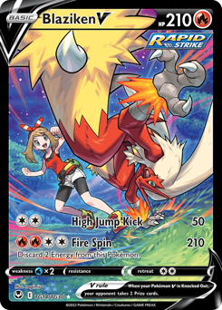 Blaziken V #TG14 Silver Tempest Trainer Gallery