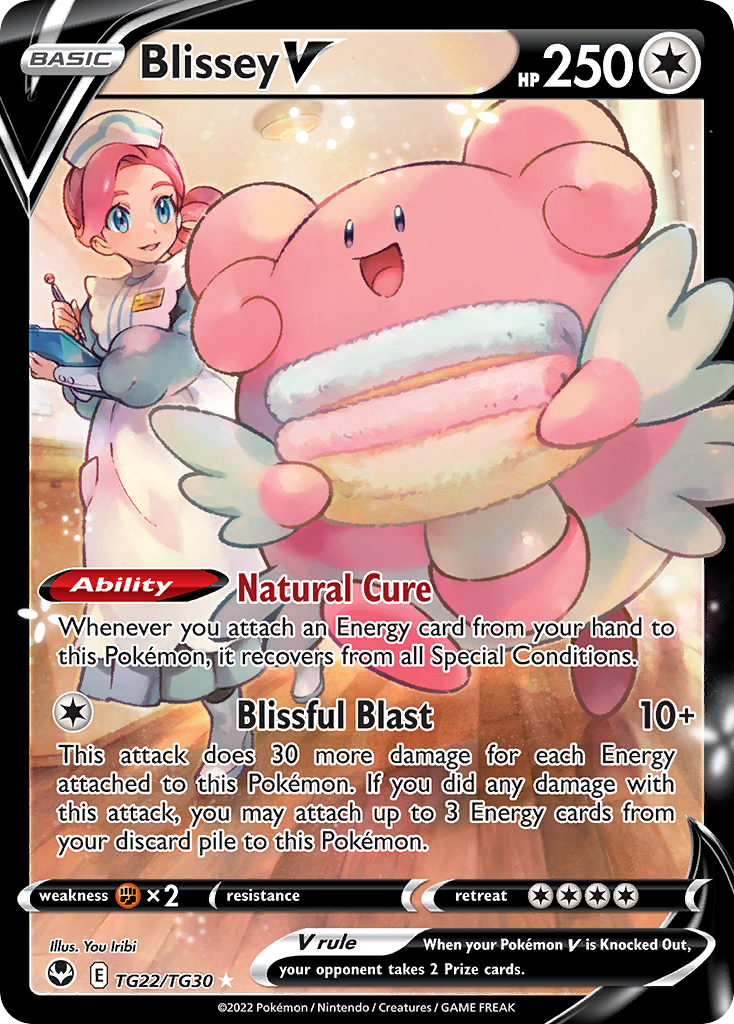 Blissey V #TG22 Silver Tempest Trainer Gallery