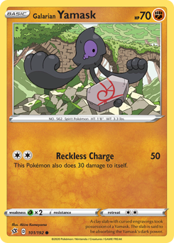 Galarian Yamask #101 Rebel Clash