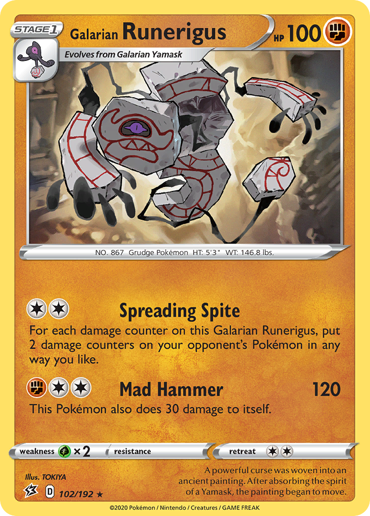 Galarian Runerigus #102 Rebel Clash