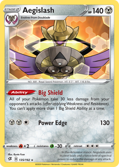 Aegislash #135 Rebel Clash