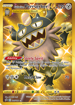 Galarian Perrserker #205 Rebel Clash