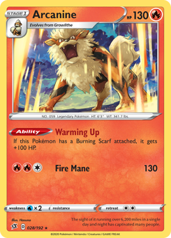 Arcanine #28 Rebel Clash