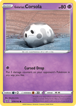 Galarian Corsola Rebel Clash #78
