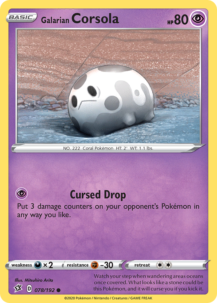 Galarian Corsola #78 Rebel Clash