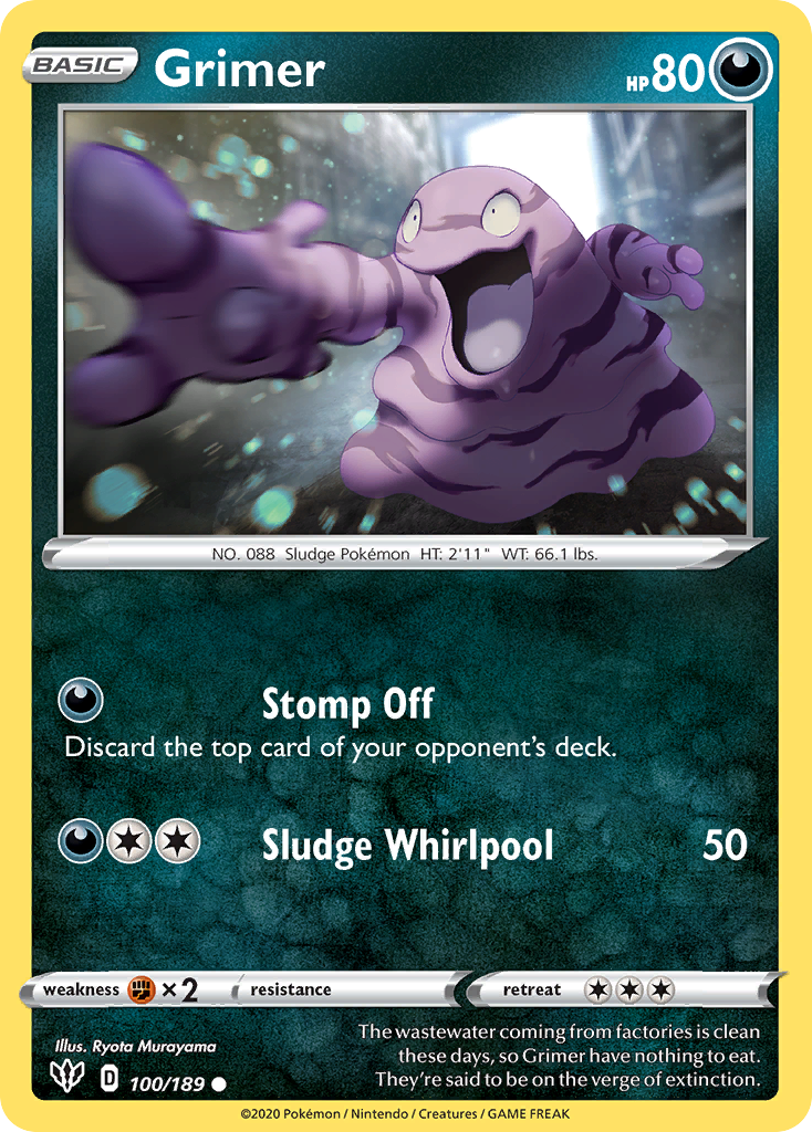 Grimer #100 Darkness Ablaze