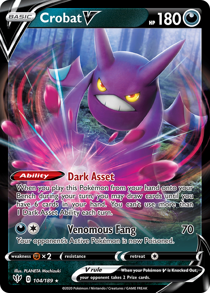 Crobat V #104 Darkness Ablaze