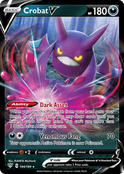 Crobat V #104 Darkness Ablaze