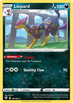 Liepard #107 Darkness Ablaze