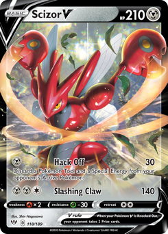 Scizor V #118 Darkness Ablaze