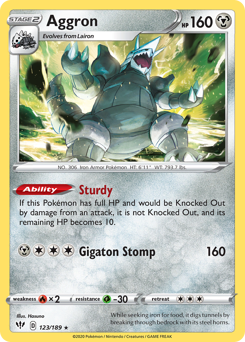 Aggron #123 Darkness Ablaze