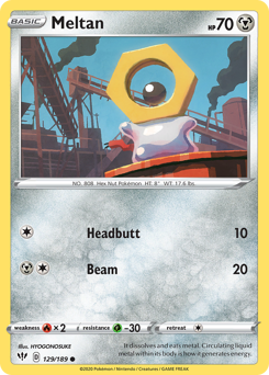 Meltan Darkness Ablaze #129